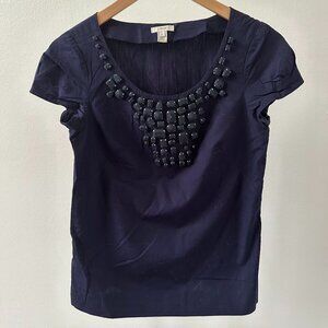 J.Crew Rhinestone Embellished Blouse